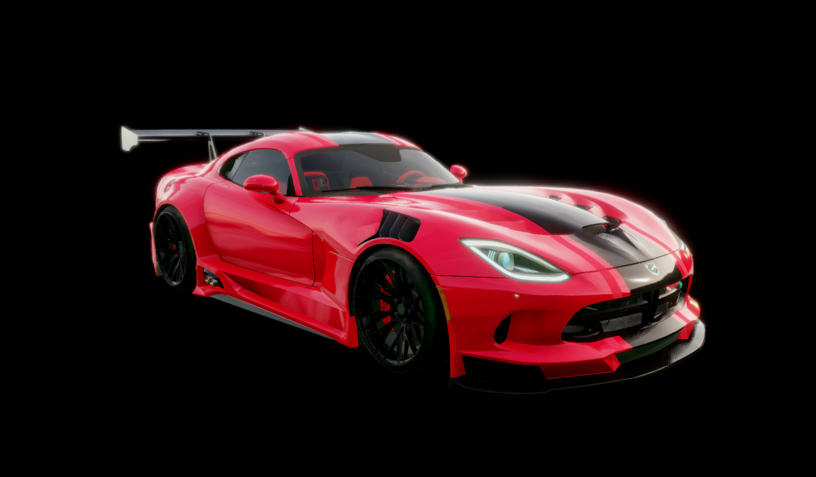 Supercar Viper Adrenaline Red edition 3d model