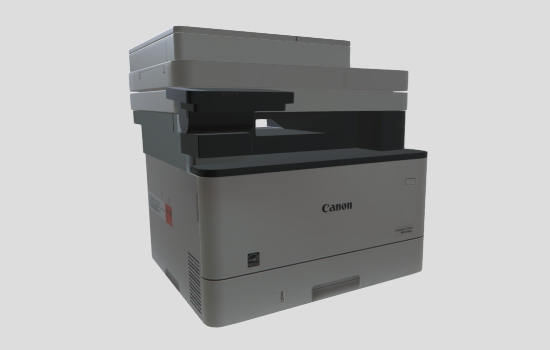 The canon printer 3d model