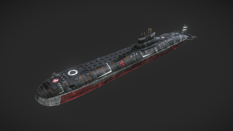 Typhoon-class Submarine - DownloadFree3D.com