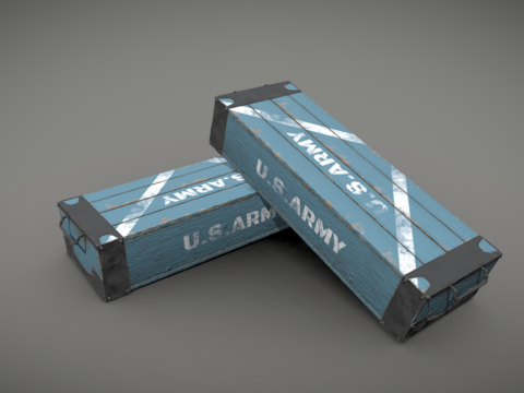U.S.ARMY Crate 3d model