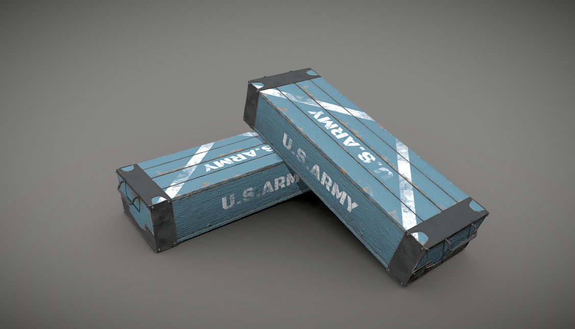 U.S.ARMY Crate 3d model