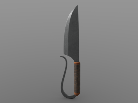Viking Knife 3d model