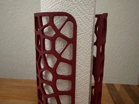 Voronoi paper towel holder 3d model