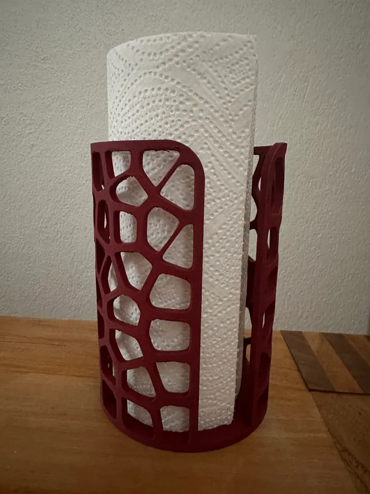 Voronoi paper towel holder 3d model
