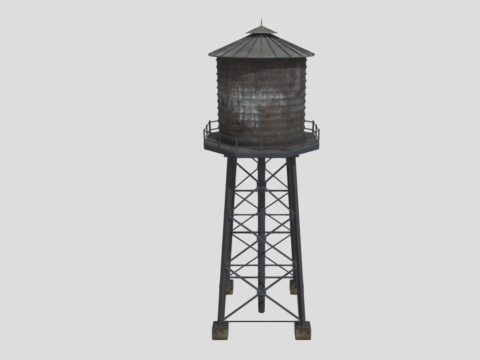 Water Tower 3d model