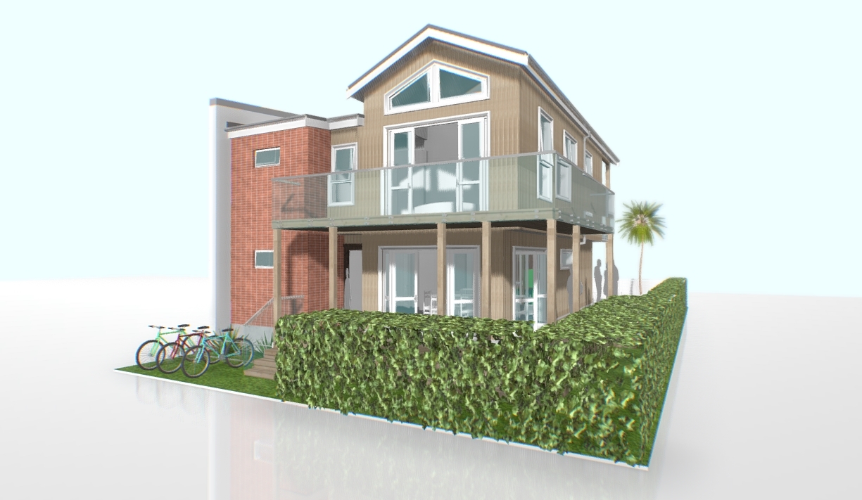 terrace house 3d model