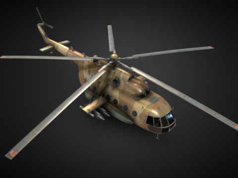 Army Helicopter 3d model