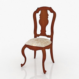 Beladora Open Back Side Chair 3d model
