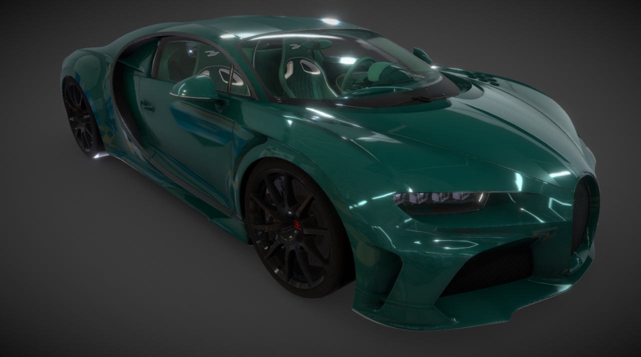 Bugatti Chiron Last Unit 3d model