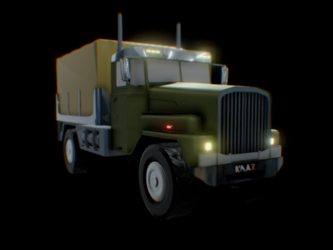 Cartoon Kraz Truck 3d model