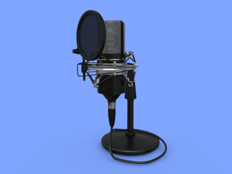 Condenser Microphone 3d model