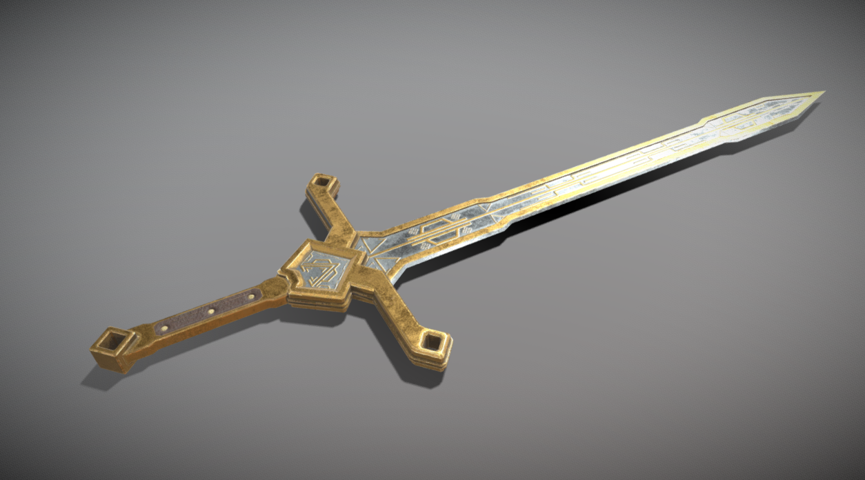 Fantasy Sword - Dwarven 3d model