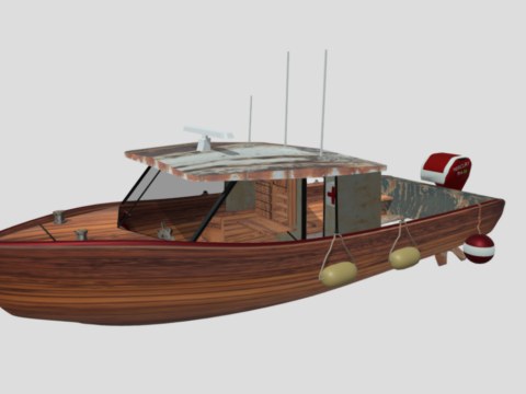 Fishing boat 3d model