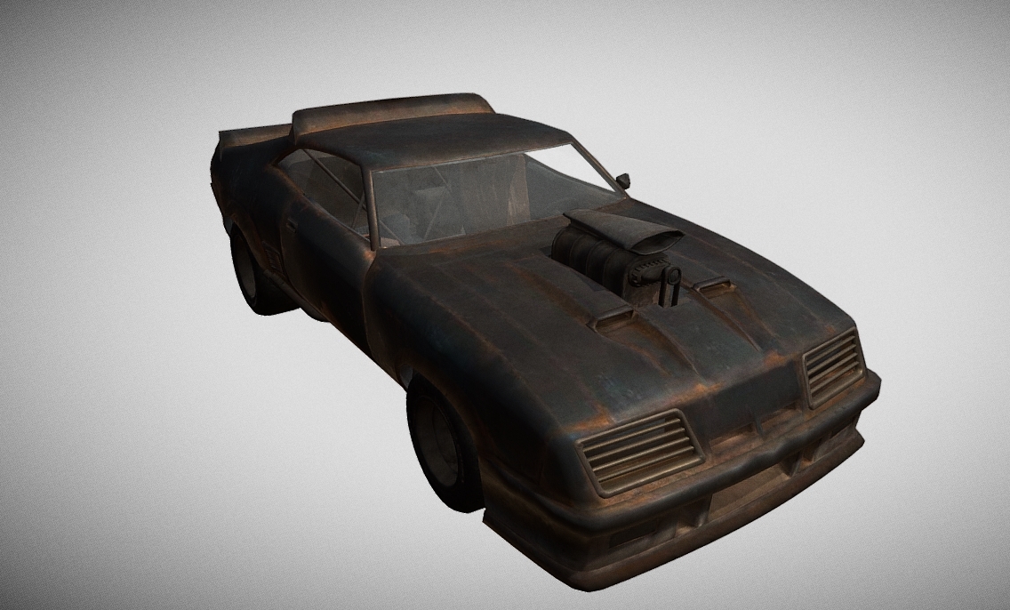 Ford Falcon XB GT Interceptor - Mad Max 3d model