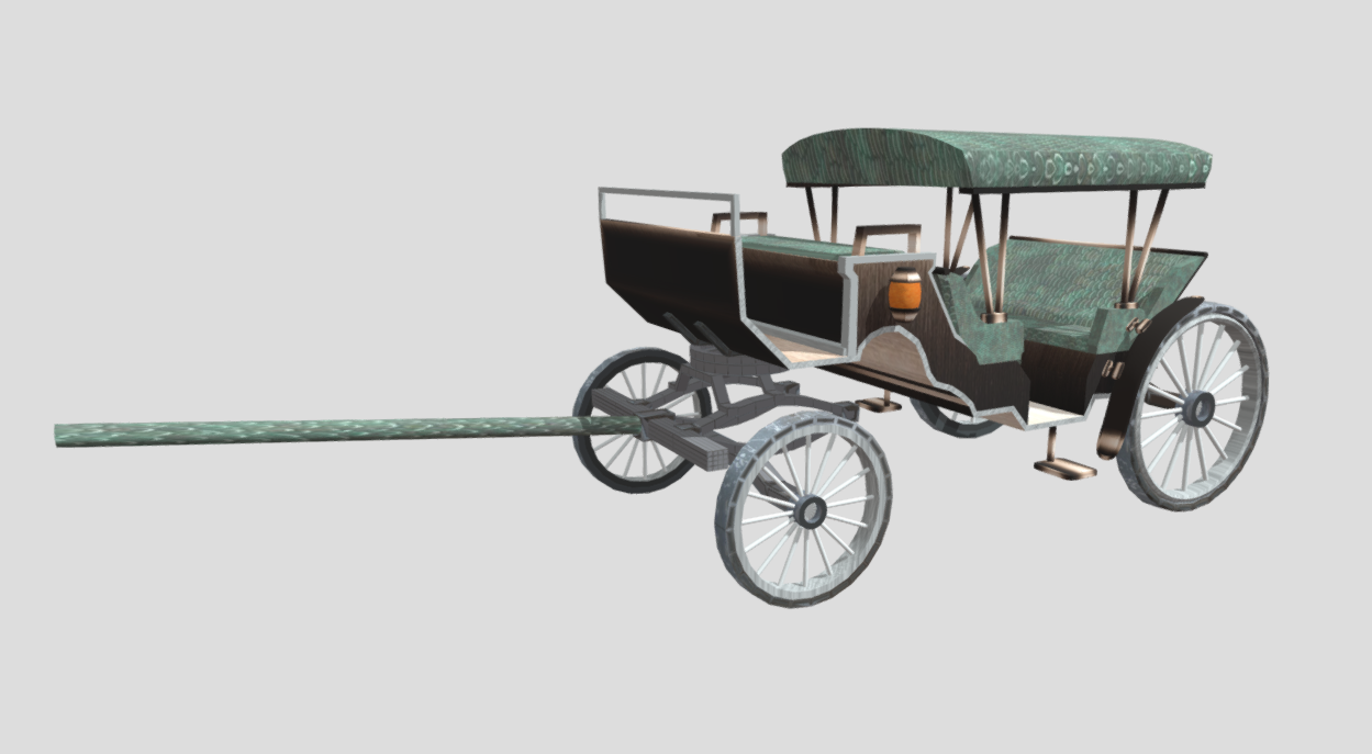 Horse Drawn Carriage 8 3d model
