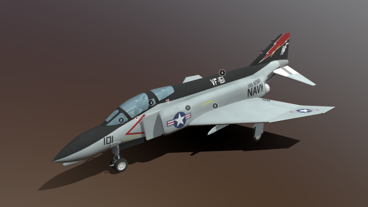 McDonnell Douglas F-4 Phantom 3d model
