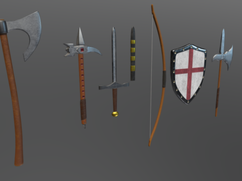 Medieval Weapons 3d model