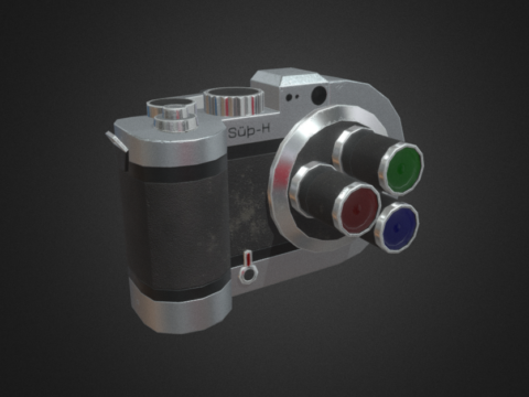 Sci-Fi Film Camera 3d model