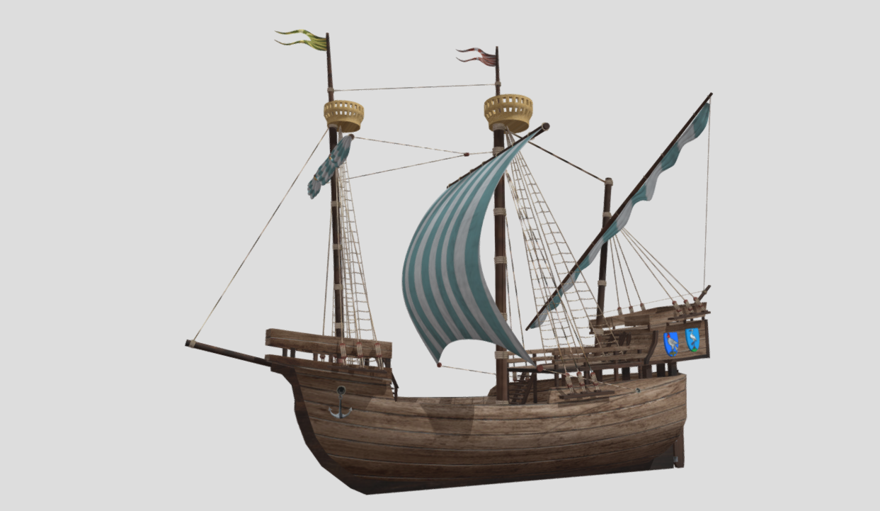 Ship J 3d model