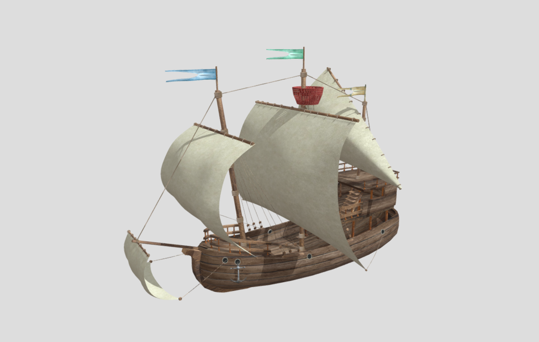 Ship K 3d model