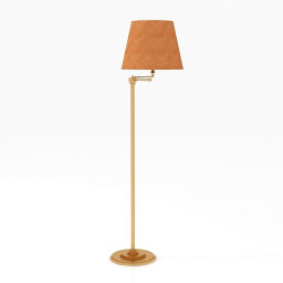 Torchere Floor Lamp Gold Classic 3d model
