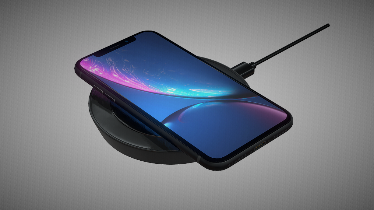 Wireless Charger USB QC 3d model