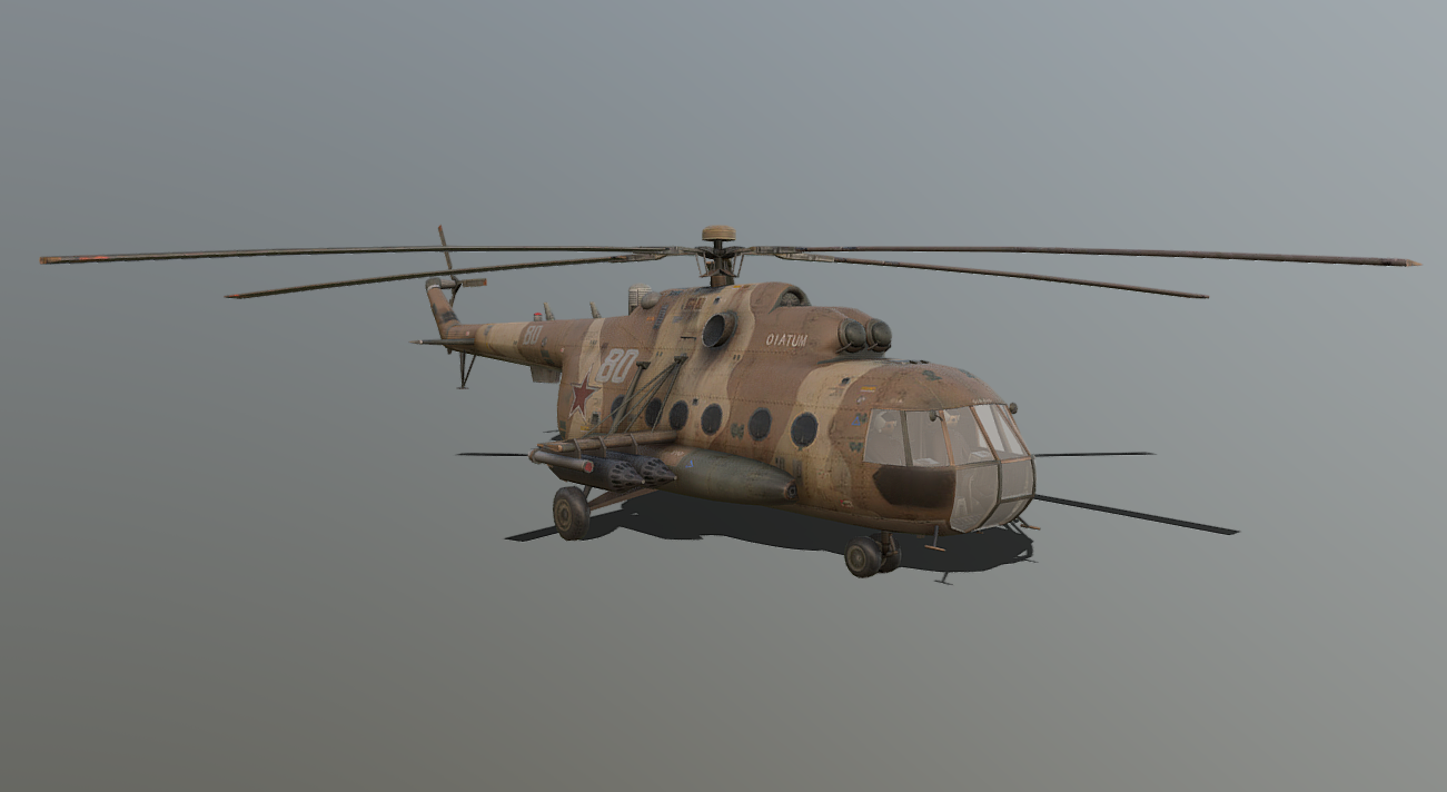 helicopter mi-8 3d model
