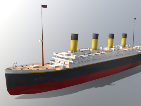 titanic high poly 3d model