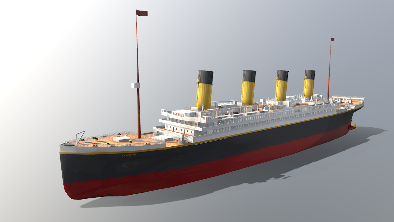 titanic high poly 3d model