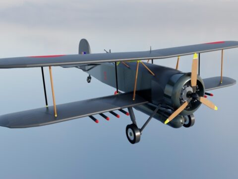 Fairey Swordfish 3d model
