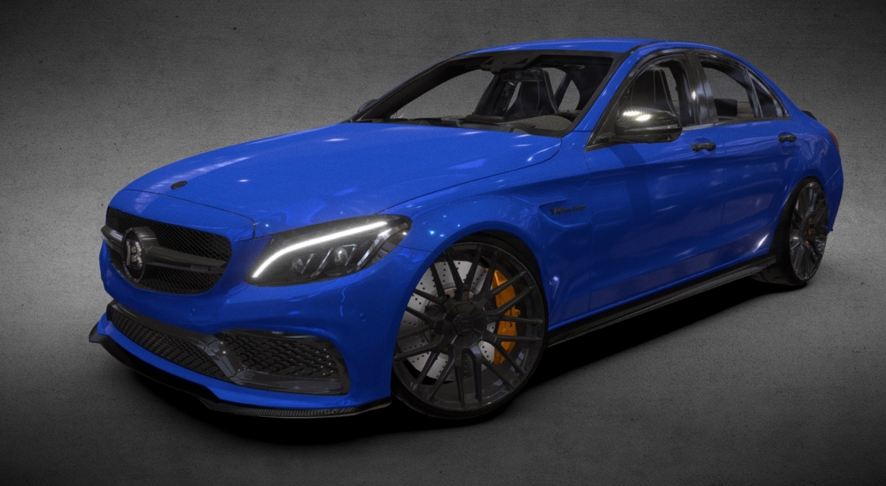 Mercedes-Benz C-Class W205 BRABUS 3d model