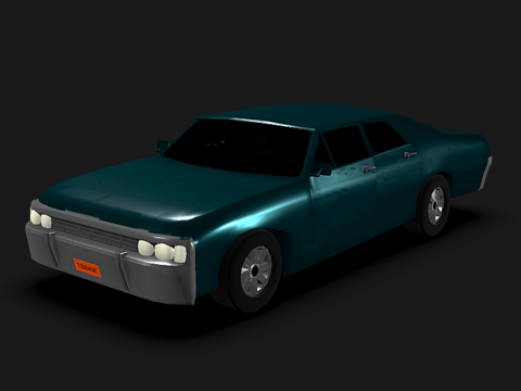 Car Scene 3d model