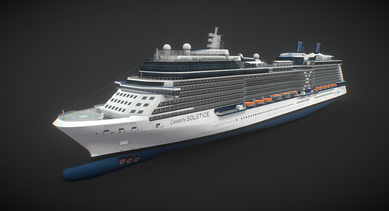 Cruise Ship Solstice 3d model