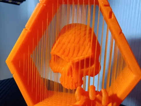 Happy Halloween - Skull suspended 3d model
