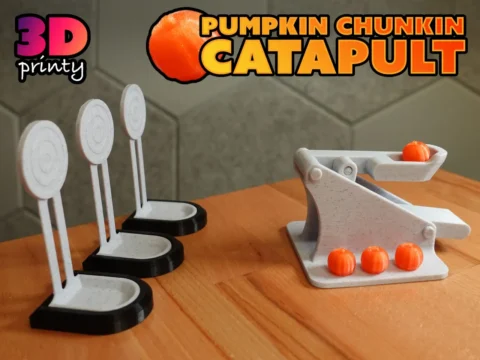 Pumpkin Chunkin Catapult 3d model