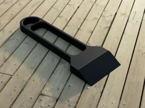 Scraper with swappable blades 3d model