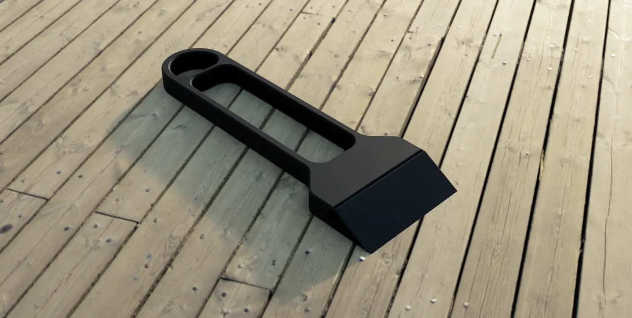Scraper with swappable blades 3d model