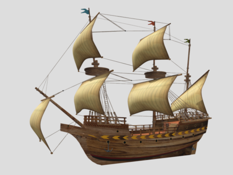 Ship AA 3d model