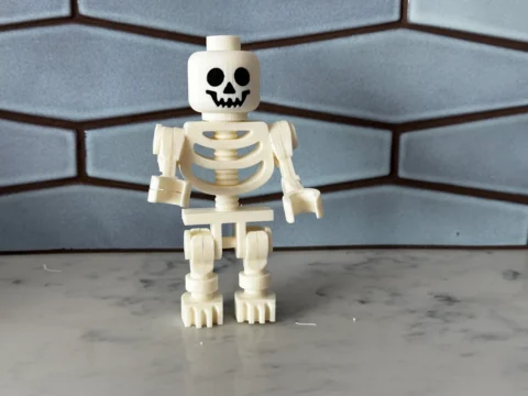 Single Plate Print LEGO Skeleton 3d model