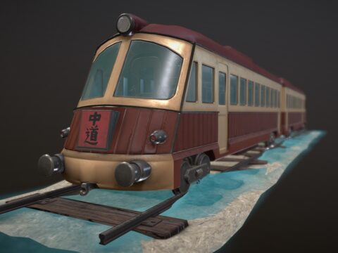 Spirited Away Train Fanart 3d model