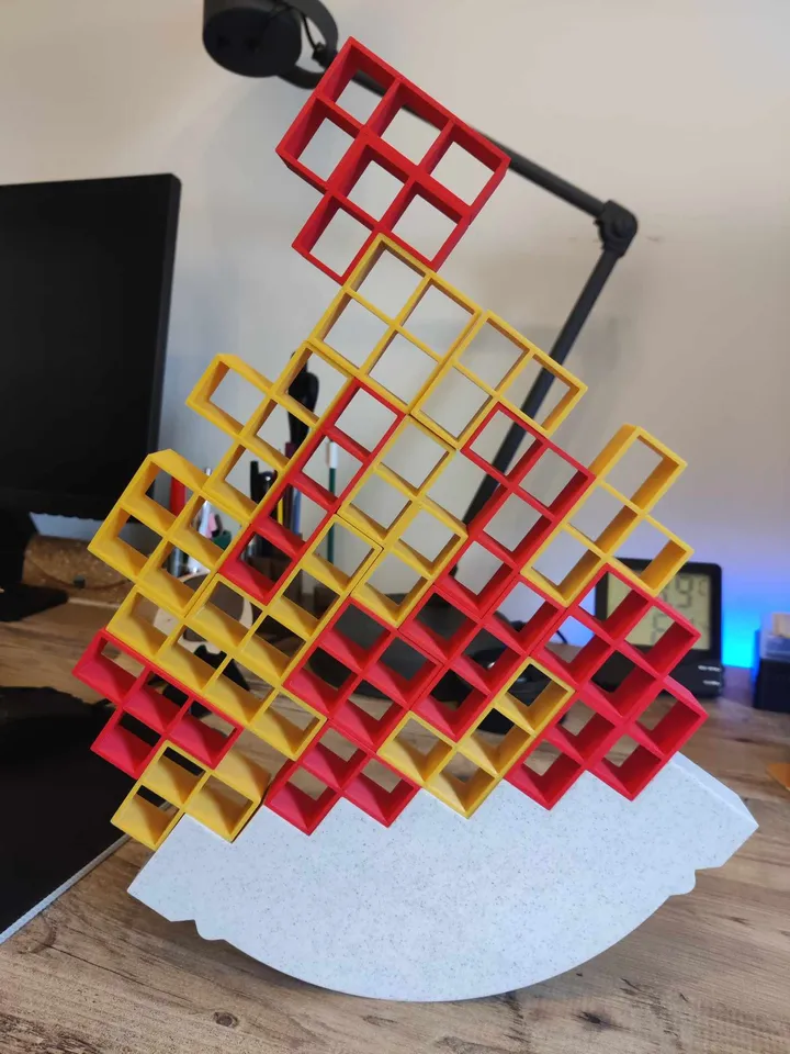 Tetra Tower - A Brick Balancing Game 3d model