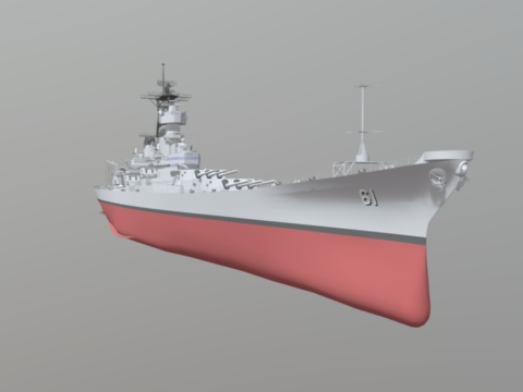 USS IOWA 3d model