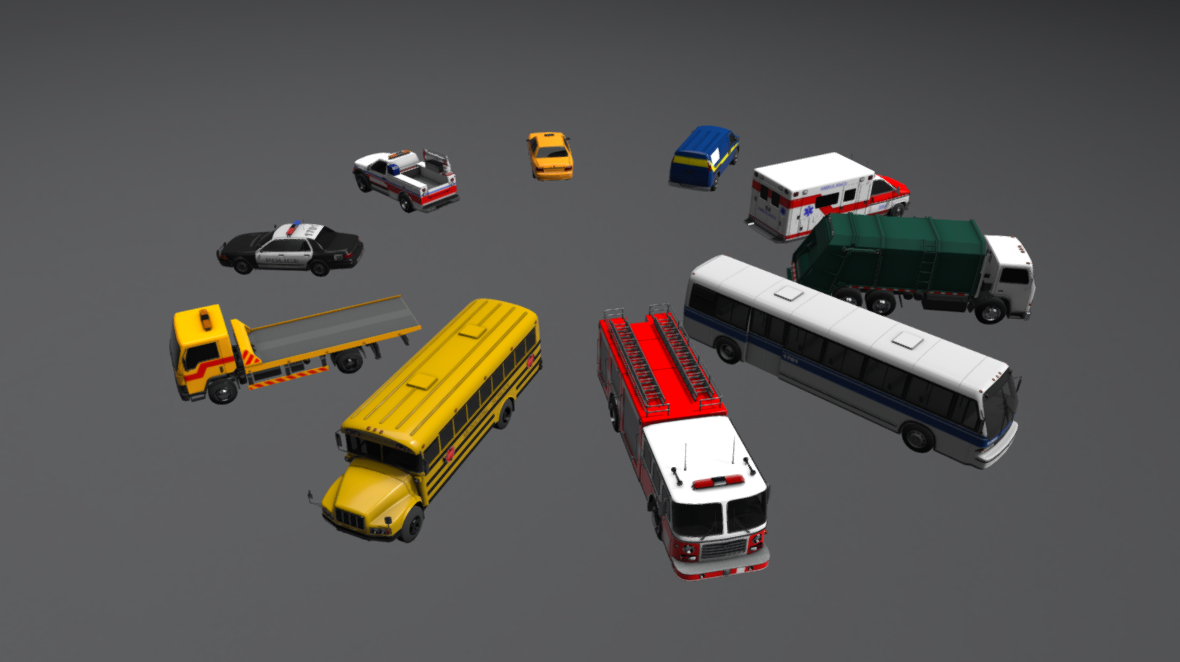vehicles pack 3d model