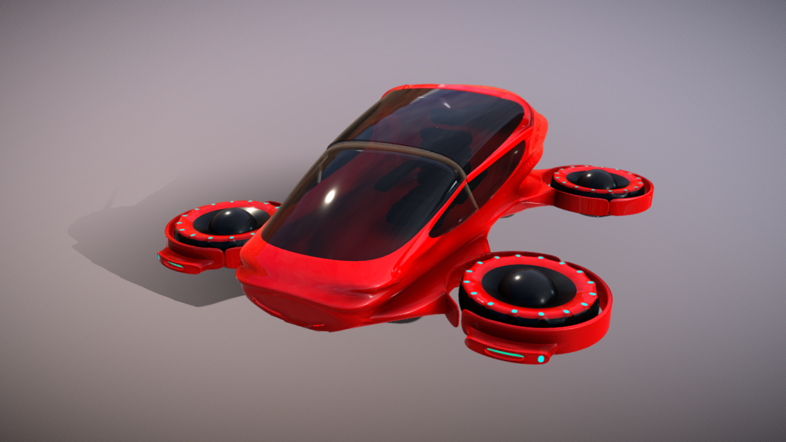 AIR BUBBLE Hover Vehicle 3d model