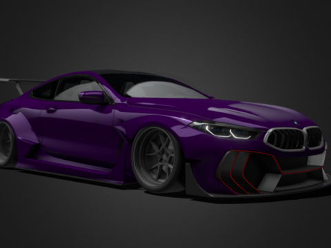 BMW M8 Competition Widebody 3d model