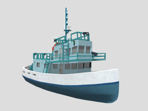 Boat OO 3d model