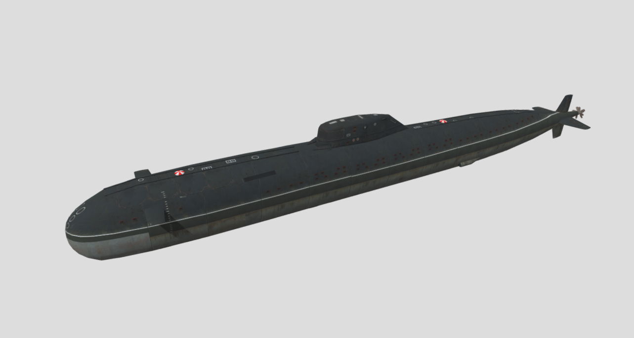 Charlie-class submarine 3d model