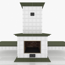 Classic Fireplace Stove 3d model