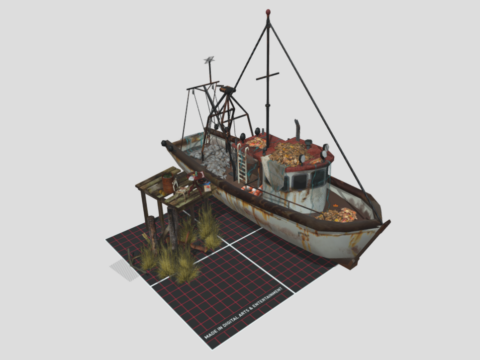 DAE 5 Finished props - BY THE SEA 3d model