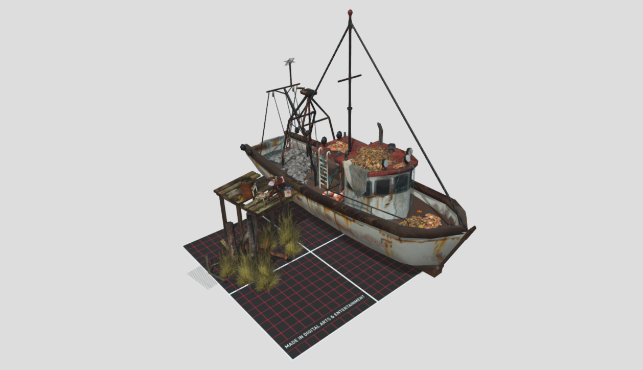 DAE 5 Finished props - BY THE SEA 3d model